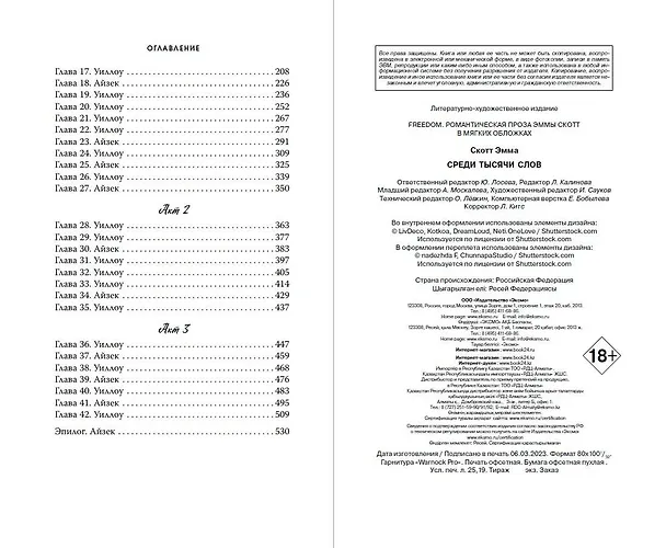 Книга Среди тысячи слов (обрез с цветным узором) (Эмма Скотт) — 15