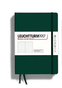 Книга для записей A5 125л тчк. "Medium" тв.обл., Зеленый лес, Leuchtturm1917