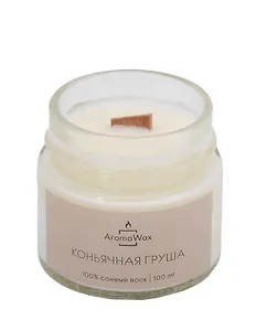 Свеча ароматическая Коньячная груша (100мл) (AromaWax)