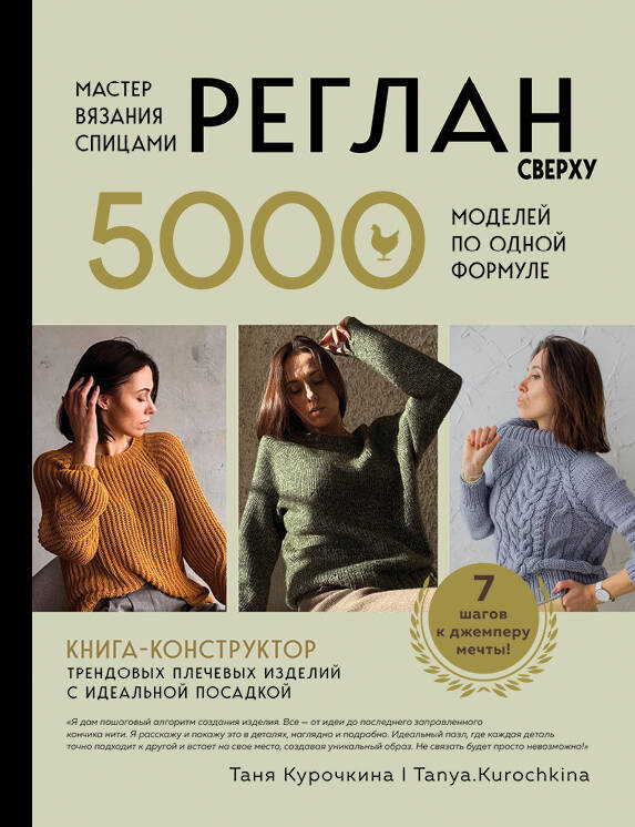 Мастер вязания спицами. РЕГЛАН сверху. 5000 моделей по одной формуле. Книга-конструктор трендовых плечевых изделий с идеальной посадкой