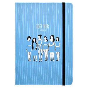 Книга для записей А5 160л лин. "Girls" 7БЦ, ляссе, тонир.блок