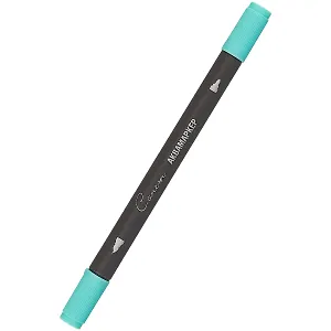 Маркер акварельный "Сонет", двухсторон., кисть и тонкий наконечник, изумрудн.зеленый, сонет