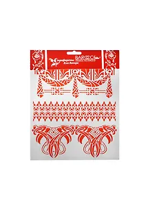 Трафарет пластик многоразовый ПВХ Бордюр Артдеко №2 (Л-106) (20х25см)