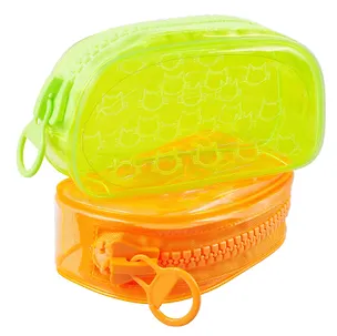 Пенал-косметичка "Kitty" с большой молнией, неон, ассорти 3073954