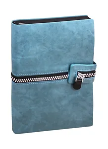 Ежедневник недат. А5 160л Линкольн бирюзовый, кожзам, мягкий переплет, застежка магнитный клапан, тонир.блок, ляссе