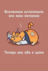 Книга для записей А5 64л лин. "Мурчальня. Вселенная исполнила все мои желания"