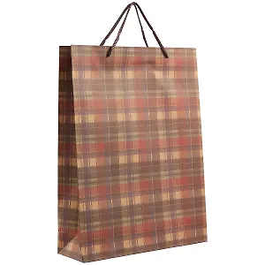 Подарочный пакет «Шотландка», А3
