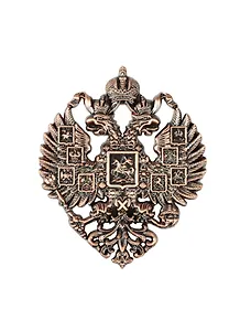 Магнит герб Россия Двуглавый орел (металл цв.медь) (027-3CU-GR)