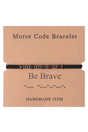 Браслет Морзе Be Brave (12-202509-BR-ZJ4314) 3135434