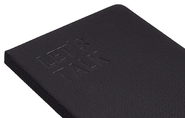 Книга для записей «Let's talk» А5, 80 листов в линейку, черная, Schiller 3094961 — 6