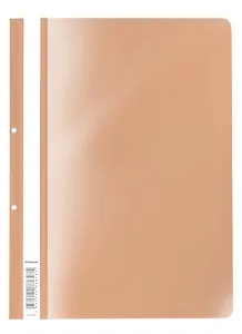 Папка-скоросшиватель А4 "Matt Powder" перфорация, пластик, персиковый, ErichKrause