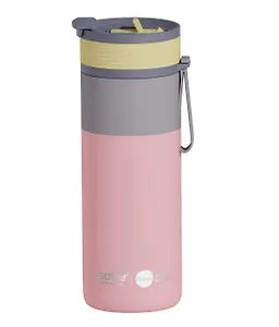 Асобу Дорожная бутылка для горячих и холодных напитков Asobu Aspen Персиковый цвет (600мл) (69740)