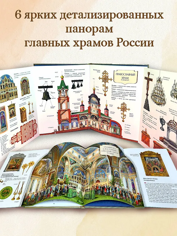Книга Мой храм. Как все устроено? Самое главное о православном храме для детей. Лучший подарок крестнику (ил. И. Панкова) (Светлана Кипарисова) — 8