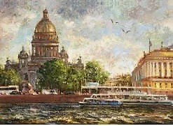 Сувенир МАГНИТИК Магнит Петербург В.Ременца: Петр 1 р.питер2_42кр