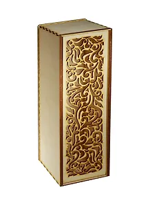 Коробка под бутылку Узор-4 (162334) (дерево)