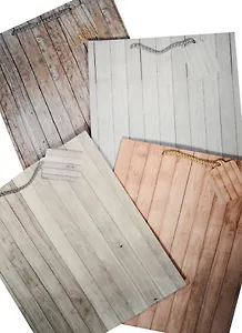 Пакет подарочный бумажный А4 26*32*12.5 "Wood  style", нейтр., мат. ламинат, Kairui