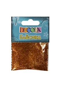 Блестки декоративные Декола (0,3мм) (цв. античное золото) (W041-204-0,3) (упаковка)