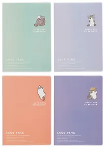 Тетрадь в клетку "Котики", 64 листа, в ассортименте