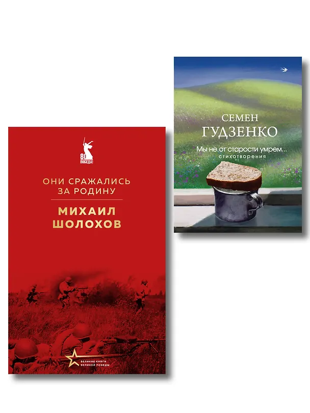 Книга Мы возвратимся с победой (набор из 2-х книг: "Они сражались за Родину" М. Шолохова и "Мы не от старости умрем... Стихотворения" С. Гудзенко) () — 1
