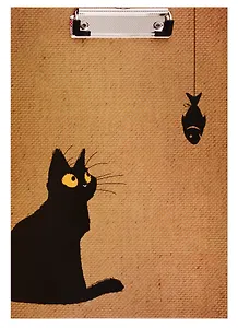 Планшет А4 "Черный кот", лам.картон