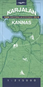 Karjalan kannas:Карельский перешеек История и современность на финском языке, 1:200 000