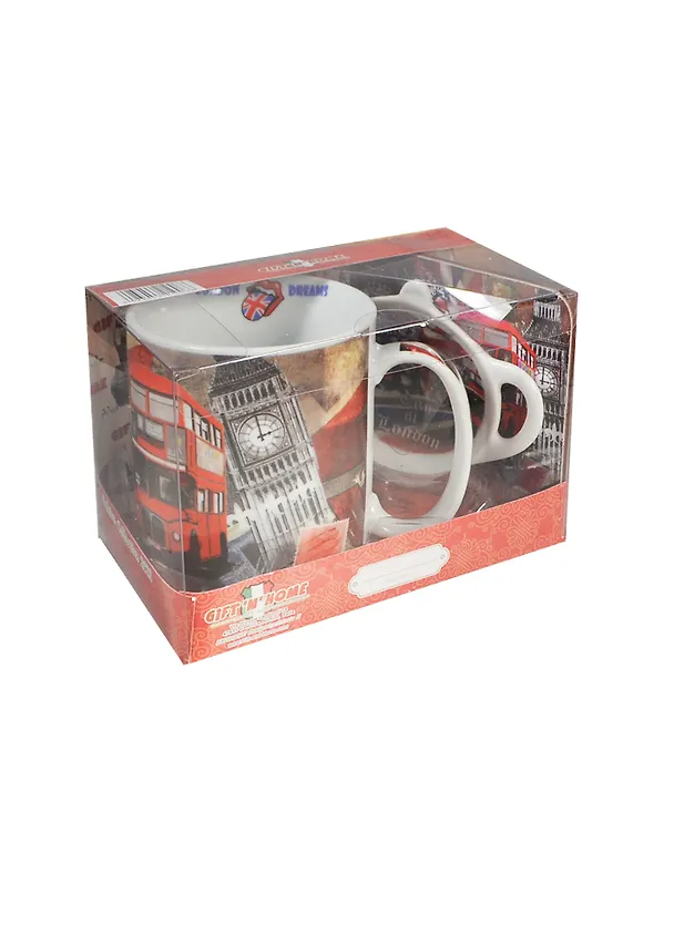 GiftLand Набор: Кружка+Поднос+Подставка п/кружку "London" M07066/3 L1 2366728 — 1