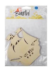 Форма для декора на подставке Парусник (DZ00016) (фанера) (упаковка)