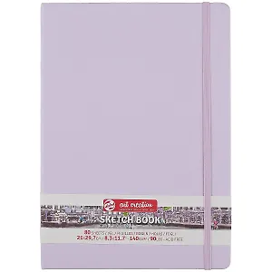 Блокнот для зарисовок 21*30см 80л "Art Creation" 140г/м2, 7БЦ, Фиолетовый пастельный, Fabriano