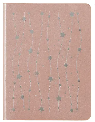 Записная книжка А6 64л лин. "PEARL. Сахарная вата" иск.кожа, эфф.перламутра, тиснен.фольгой, тонир.торцы, ляссе 3006226