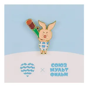 Значок СМФ Пятачок (металл) (4627077846780)