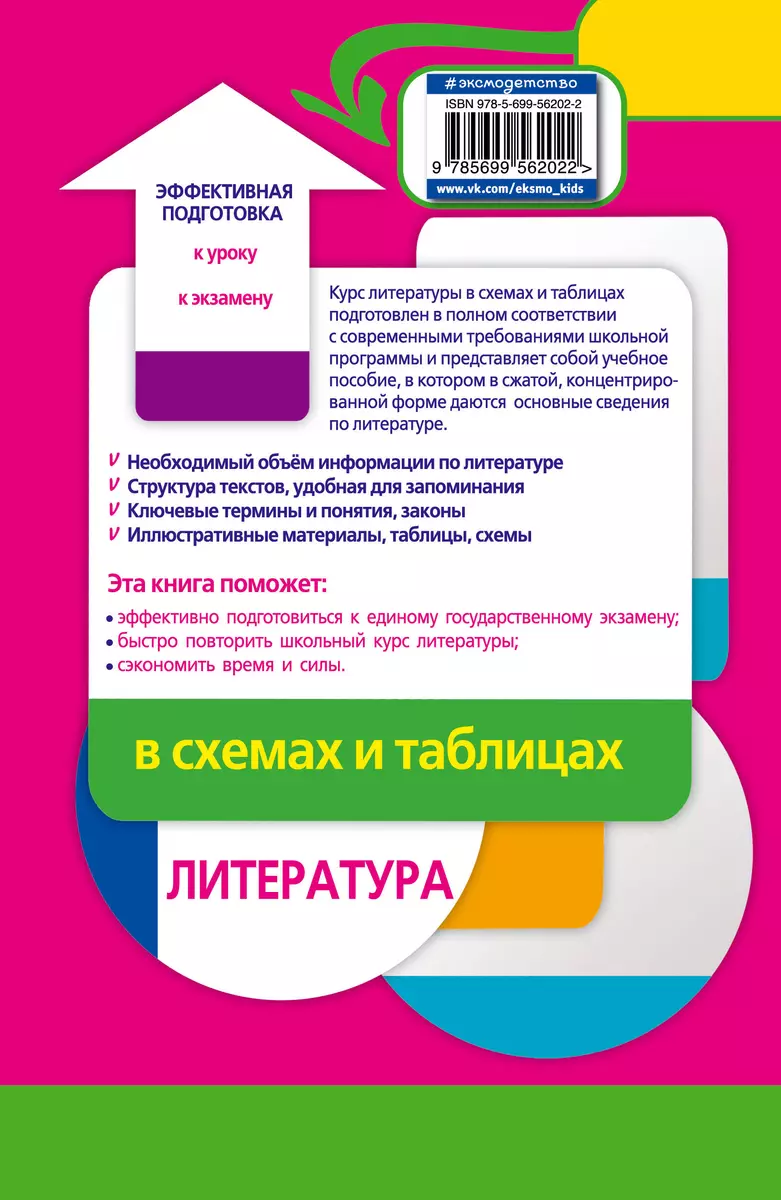 Литература в схемах и таблицах (Елена Титаренко) - купить книгу с доставкой  в интернет-магазине «Читай-город». ISBN: 978-5-699-56202-2