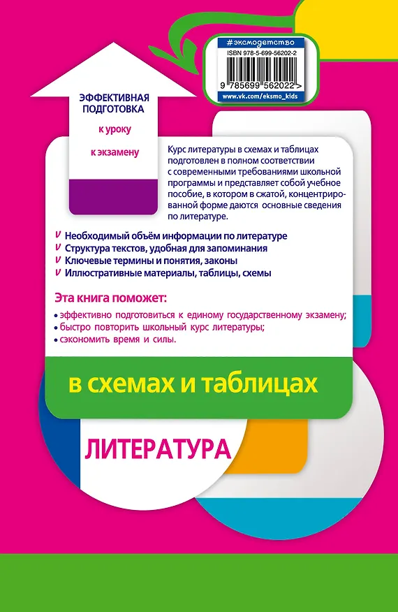 Книга Литература в схемах и таблицах (Елена Титаренко) — 2