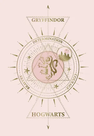 Гриффиндор. Блокнот (А5, 32 л., прошитый цветными нитками, тиснение фольгой) 2909720