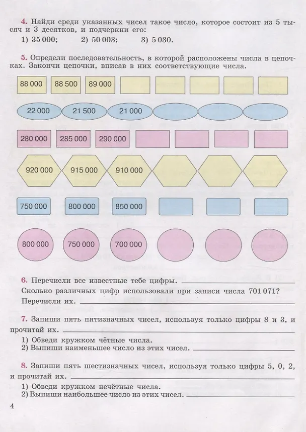 Книга Математика. 8 класс. Рабочая тетрадь. Учебное пособие для общеобразовательных организаций, реализующих адаптированные основные общеобразовательные программы (Татьяна Алышева) — 4