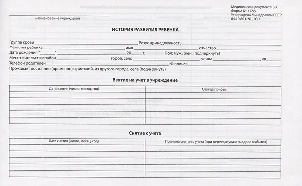Медицинская карта ребенка А5 96л "Влюбленные панды" карт. обл., офсет 2944502 — 2