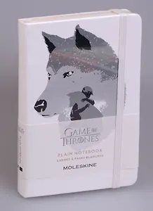 Moleskine/Молескин Записная книжка 9*14см Game of Thrones (нелинованная) Pct, белая LEGTQP012