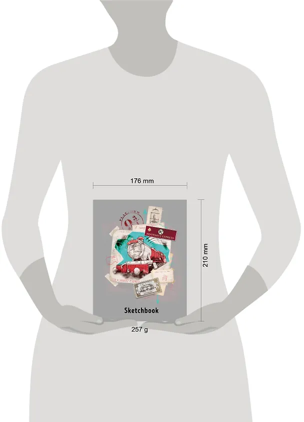 Скетчбук. Гарри Поттер. Платформа 9 и 3/4 (162х210 мм, на навивке, 40 л., плотность бумаги 160 гр.) 2966708 — 3