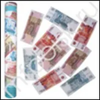 Пневмохлопушка в металлической тубе Рублевый бум (8240NRS) (40см) (Поиск)