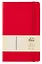 Книга для записей А5 96л кл. "Joy Book. Очень красный" иск.кожа, тонир.блок, скругл.углы, ляссе, резинка, карман на задн.форзаце — 3003582 — 1