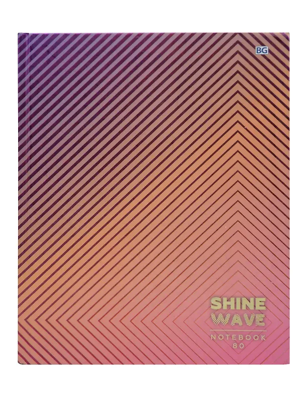 Книга для записей А5 80 листов клетка "Shine Wave" 246952 — 1