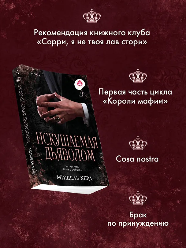 Книга Искушаемая дьяволом (черная обложка) (Мишель Херд) — 6