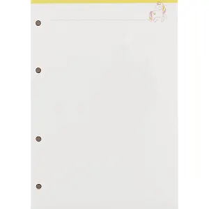 Сменный блок для тетради на кольцах «Unicorn», 50 листов