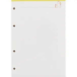 Сменный блок для тетради на кольцах «Unicorn», 50 листов 247647