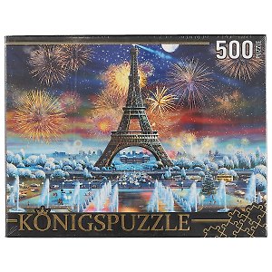 Пазл 500 эл. Konigspuzzle Адриан Честерман Ночной Париж (МГК500-8337) (500х345мм) (3+) (коробка) (Kon