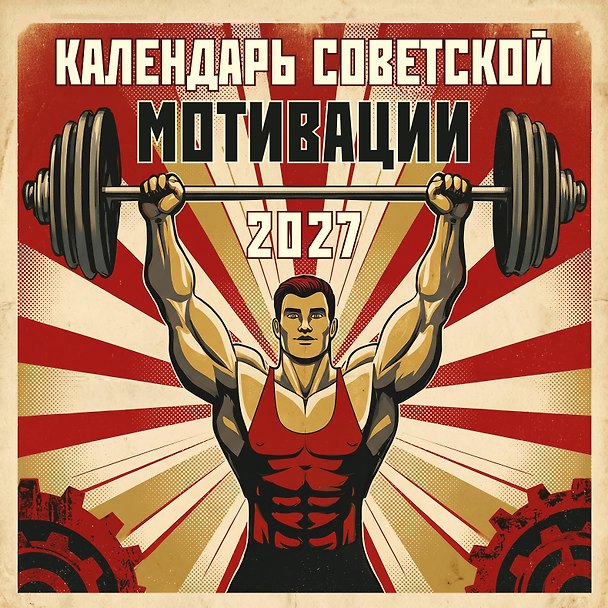 Календарь 2027г 300*300 "Календарь СОВЕТСКОЙ МОТИВАЦИИ" настенный, на скрепке 3174360 — 1