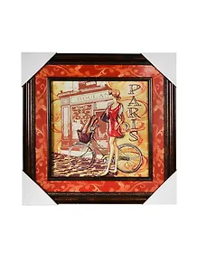 Декоративная картина из ПВХ (объемное литье) в рамке из МДФ (29369) (38х38)