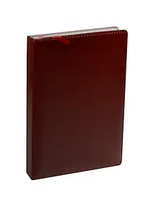 Ежедневник полудат. А5 192л "Classic" бордо, иск.кожа, поролон, тон.бумага, справ.мат-лы, ляссе, Listoff