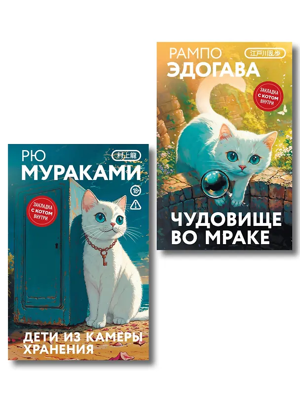 Книга Набор японские чудовища (из 2-х книг): "Дети из камеры хранения" Рю Мураками, "Чудовище во мраке" Эдогава Рампо (Рю Мураками, Эдогава Рампо) — 1