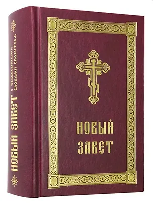 Книга Новый Завет с выделенными словами Спасителя ()