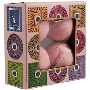 Набор бомбочек для ванн Spa by Lara (4 шт) (клубника) (190 г) 2901491